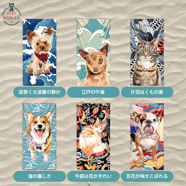 おしゃれビーチタオル　❥純色❥　オーダーメイド