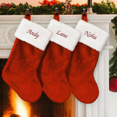 Christmas Red Stocking,Christmas Ornament,Cheap Gift for Christmas,Family Christmas Decoration,Personalized Gift