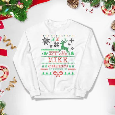 Womens Christmas sweatshirt，Christmas Sweater,Funny Christmas，Personalized family gift