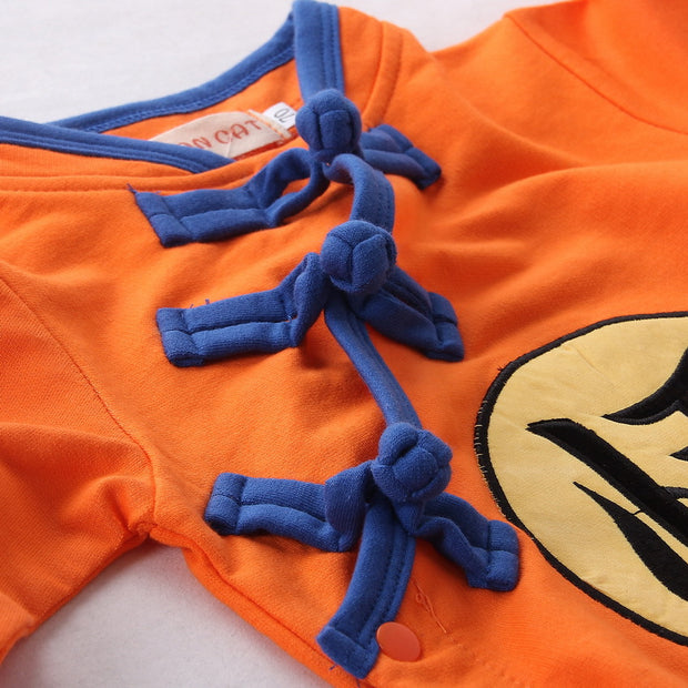 【出産祝い ギフト】ドラゴンボール 孫悟空 長袖 ベビーロンパース カバーオール 新生児服 赤ちゃん 春夏秋