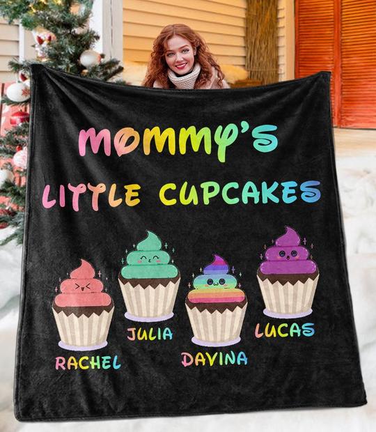 Custom CHRISTMAS SNOWMAN BLANKET with Nickname & Kids Names