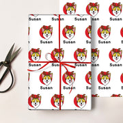 Personalized Name Wrapping Paper,Christmas Wrapping Pape，Gift Wrapping,
