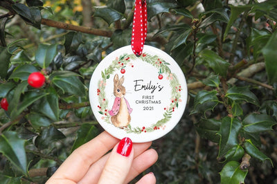 Personalised Family Stocking Christmas Decoration Christmas Bauble, Family Christmas, Stockings, Nutcracker, Gift, Names, Ornament
