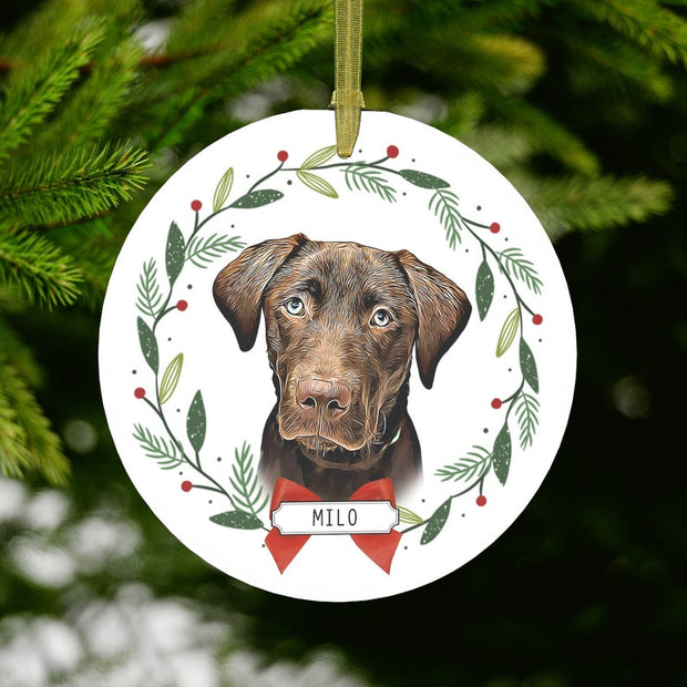 Custom Dog Ornament Made from Photo, Dog Ornament Personalized, Gift for Dog Mom, Pet Portrait Ornament, Custom Cat Christmas Ornament