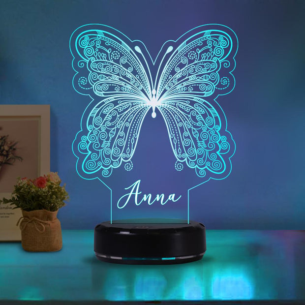 Personalized Butterfly Acrylic Light