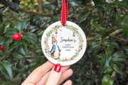Personalised Family Stocking Christmas Decoration Christmas Bauble, Family Christmas, Stockings, Nutcracker, Gift, Names, Ornament