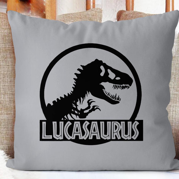 Personalize Name  Dinosaur pillowcase，Baby's first christmas gift