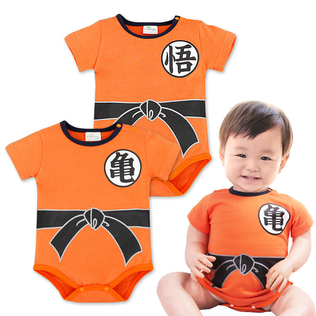 【出産祝い ギフト】ドラゴンボール 孫悟空 ベビーロンパース カバーオール 新生児服 赤ちゃん 春夏秋