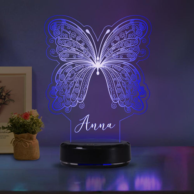 Personalized Butterfly Acrylic Light