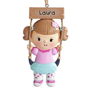 Kids on Swing Ornament