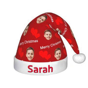 Personalized  Christmas Hat, Custom Christmas Face Hats with Name for Adults Kids