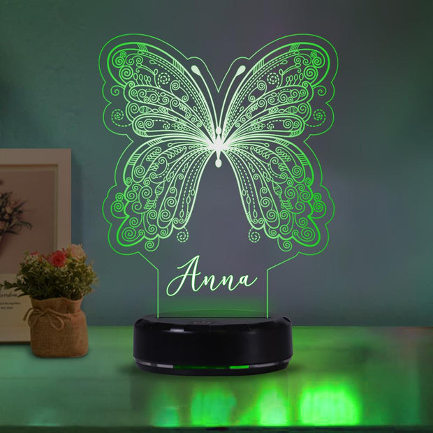 Personalized Butterfly Acrylic Light